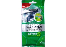 Wilkinson Extra 3 Sensitive holiaci strojček jednorazový 3 čepieľky 4 kusy