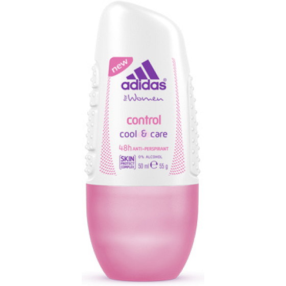 Adidas Cool & Care 48h 6v1 Control guličkový antiperspirant dezodorant roll-on pre ženy 50 ml