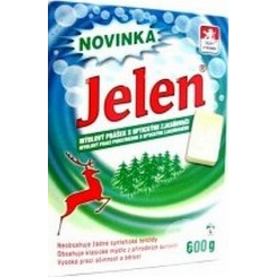 Jeleň Mydlový prací prášok s optickými zjasňovače 600 g