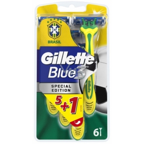 Gillette Blue 3 Special Edition holítka 3 britvy pre mužov 6 kusov žltej