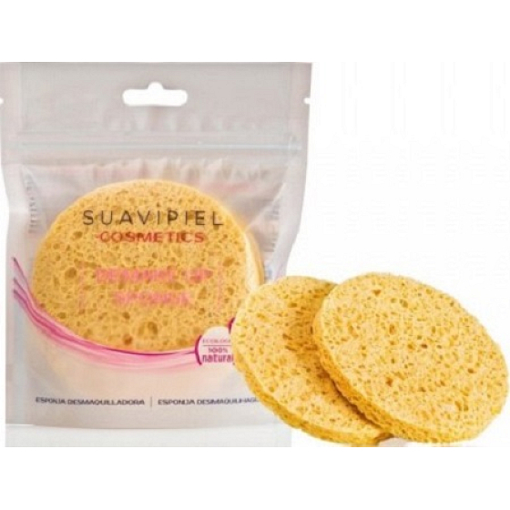Suavipiel Cosmetic Demake-up Sponge kozmetická odličovacia hubka celulózová 2 kusy