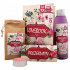 Bohemia Gifts Lovebook sprchový gél 200 ml + soľ do kúpeľa 150 g + prezervatív 1 kus + sviečka 1 kus, kozmetická sada