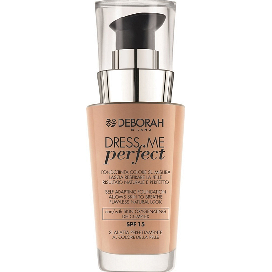 Deborah Milano Dress Me Perfect Foundation SPF15 make-up 01 Fair 30 ml