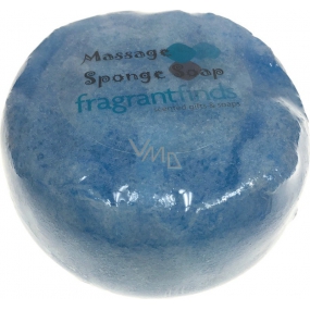 Fragrant Chitty Chitty Glycerínové mydlo masážne s hubou naplnenou vôňou parfumu Marc Jacobs Bang Bang vo farbe modrej 200 g