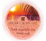 Heart & Home Dotyk tropického raja Sójový prírodný voňavý vosk 27 g