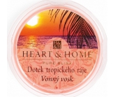 Heart & Home Dotyk tropického raja Sójový prírodný vonný vosk 27 g