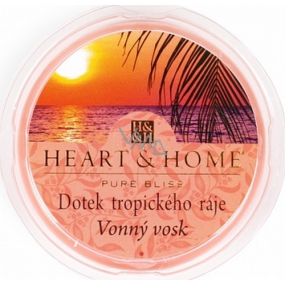 Heart & Home Dotyk tropického raja Sójový prírodný voňavý vosk 27 g