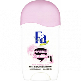 Fa Invisible Sensitive Rose & Hawthorne antiperspirant dezodorant stick pre ženy 50 ml