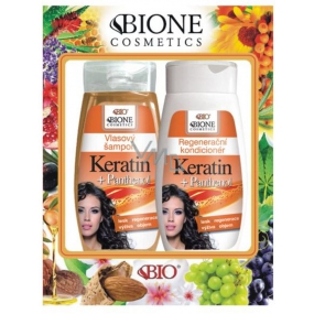 Bion Cosmetics Keratín & Panthenol šampón na vlasy 260 ml + kondicionér 260 ml, kozmetická sada