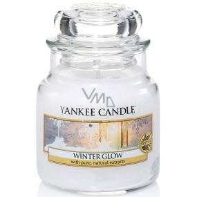 Yankee Candle Winter Glow - Zimný žiara vonná sviečka Classic malá sklo 104 g