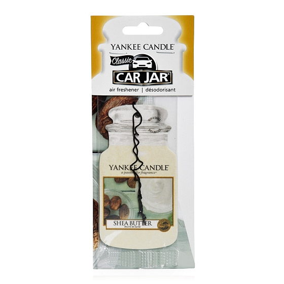 Yankee Candle Shea Butter - Bambucké maslo Classic vonná visačka do auta papierová 12 g