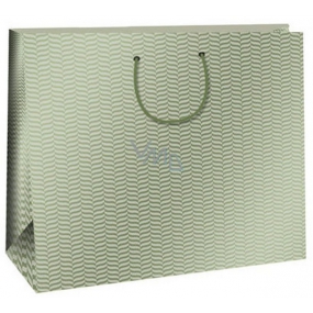 Ditipo Darčeková papierová taška 38,3 x 10 x 29,2 cm Trendy colours olivová