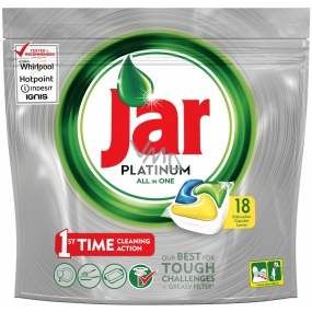 Jar Platinum All in One Lemon Kapsule do umývačky riadu 18 kusov