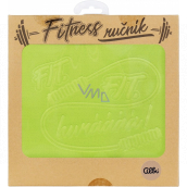 Albi Fitness uterák Fit, fit, hurááá zelený 90 x 50 cm