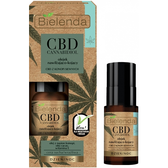 Bielenda CBD Cannabidiol hydratačne-upokojujúci pleťový olej 15 ml