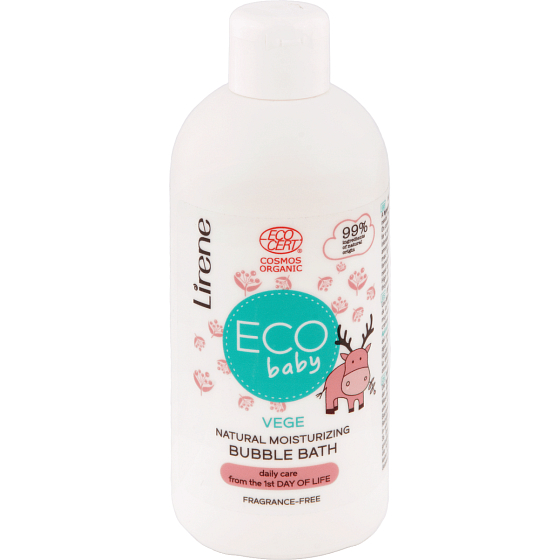 Lirene ECO Baby prírodné pena do kúpeľa pre deti 250 ml