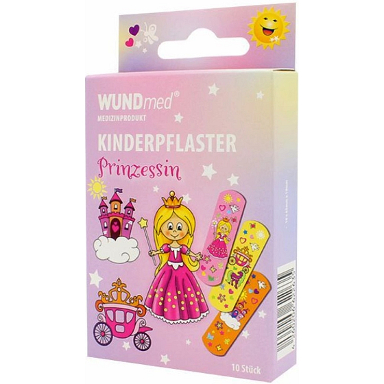 Náplasť WUNDmed Princesses pre deti 10 kusov