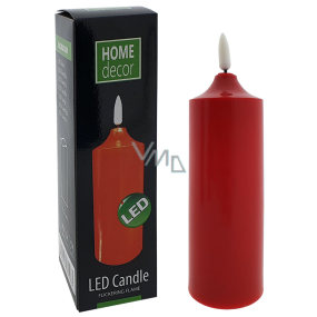 Home Decor Červená LED sviečka HD-104 17 cm