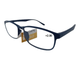 Berkeley Čítacie dioptrické okuliare +2 plastové modré 1 kus MC2269