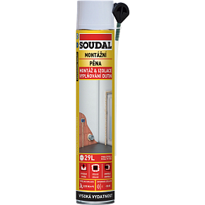 Soudal montážna pena, rozpínavá, trubičková, 750 ml