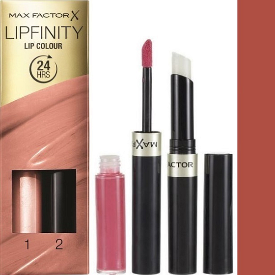 Max Factor Lipfinity Lip Colour rúž a lesk 070 Spicy 2,3 ml a 1,9 g