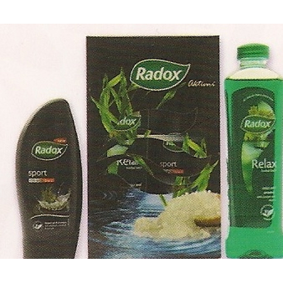 Radox Sport Aktívne sprchový gél 250 ml + pena do kúpeľa 500 ml, kozmetická sada