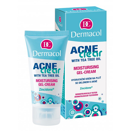 Dermacol Acneclear Moisturising Hydratačný gél-krém na pleť 50 ml