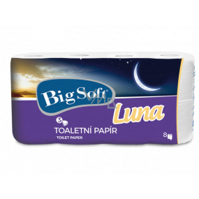 Big Soft Luna toaletný papier 3 vrstvový, 200 útržkov 8 + 2 kusy