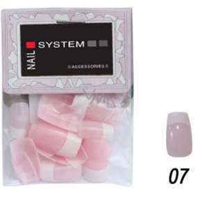 Nail System umelé nechty 20 kusov ružové NS FMN