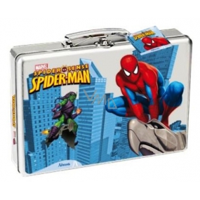 Marvel Spiderman 3D kúpeľový a sprchový gél pre deti 250 ml kovový kufrík, kozmetická sada
