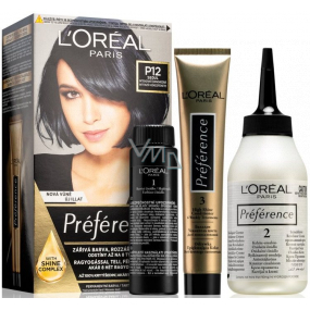 Loreal Paris Préférence farba na vlasy P12 Seoul Intenzívne čierno-modrá