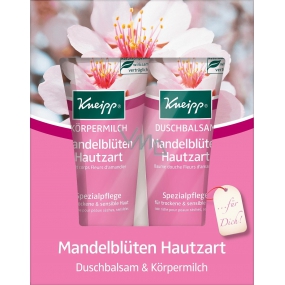 Kneipp Mandľové kvety sprchový gél 200 ml + telové mlieko 200 ml, kozmetická sada