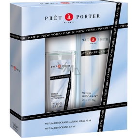 Pret a Porter Original parfumový dezodorant sklo pre ženy 75 ml + dezodorant sprej 200 ml, darčeková sada