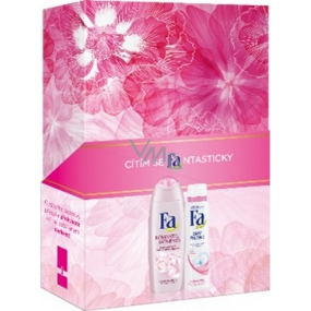 Fa Romantic Moments sprchový gél 250 ml + Dry Protect antiperspirant dezodorant sprej 150 ml, kozmetická sada
