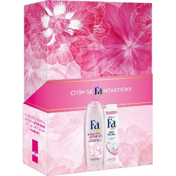Fa Romantic Moments sprchový gél 250 ml + Dry Protect antiperspirant dezodorant sprej 150 ml, kozmetická sada