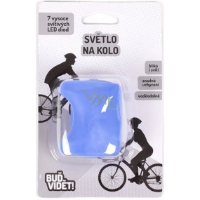 Albi Buď vidieť! Svetlo na bicykel modrej 7 LED diód