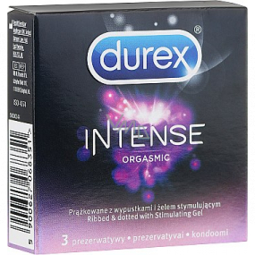 Durex Intense Orgasmic kondóm nominálna šírka: 56 mm 3 kusy