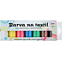 Kreativ Colour Farby na textil - tmavý a farebný materiál, sada 7 farieb 20 g + 2 šablóny 6,5 x 2 cm
