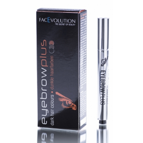 FacEvolution EyeBrown Dark farba na obočie a riasy s rastovým efektom 2 ml Tmavý odtieň