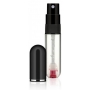 Travalo Perfume Pod Pure Essentials Black plniteľný flakón s rozprašovačom 5 ml