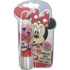 Disney Minnie Mouse 3D balzam na pery s príchuťou čerešne 4,8 g