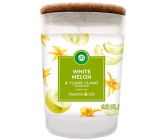Air Wick Essential Oils White Melon & Ylang Ylang - Biele melóny a ylang ylang vonná sviečka sklo 185 g