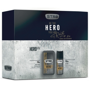 Str8 Hero toaletná voda pre mužov 50 ml + dezodorant sprej 150 ml, darčeková sada