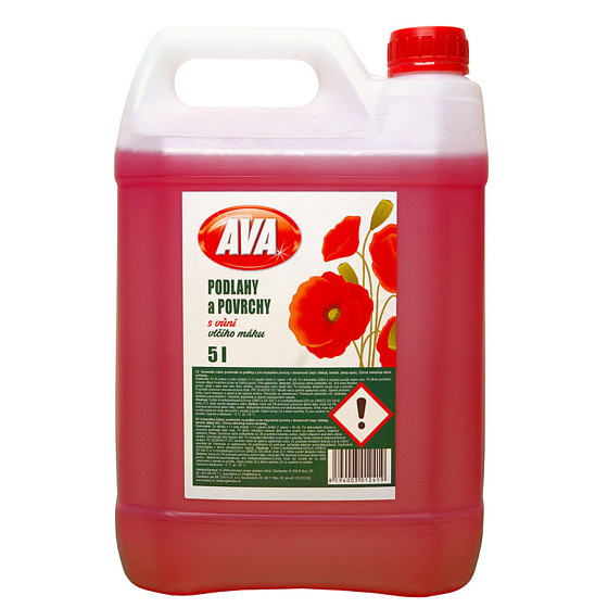 Ava Vlčí mak univerzálny tekutý čistiaci prostriedok na podlahy a iné umývateľné povrchy 5 l