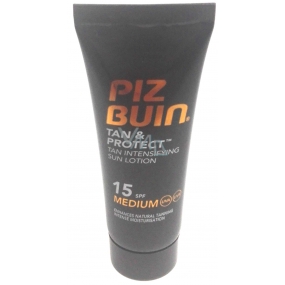 Piz Buin Tan & Protect Intenzifikujúce mlieko na opaľovanie SPF15 15 ml