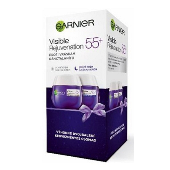Garnier Skin Naturals Essentials 55+ denný krém 50 ml + nočný krém 50 ml, kozmetická sada