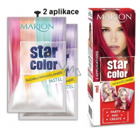 Marion Star Color zmývateľná farba na vlasy Red - Červená 2 x 35 ml