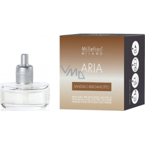 Millefiori Milano Aria Sandalo Bergamotto - Santalové drevo a bergamot náplň do elektrického difuzéru vonia 6-8 týždňov 20 ml