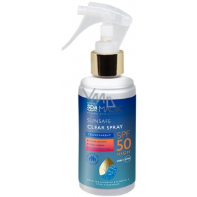 Dead Sea Spa Magik Sunsafe Clear SPF50 opaľovací krém sprej 150 ml