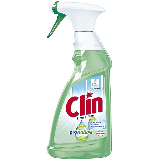 Clin Pronature prírodný čistič na okná s rozprašovačom 500 ml